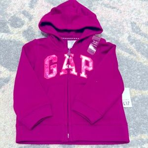NWT Infant Girl’s GAP Zipper Hoodie 12-18M